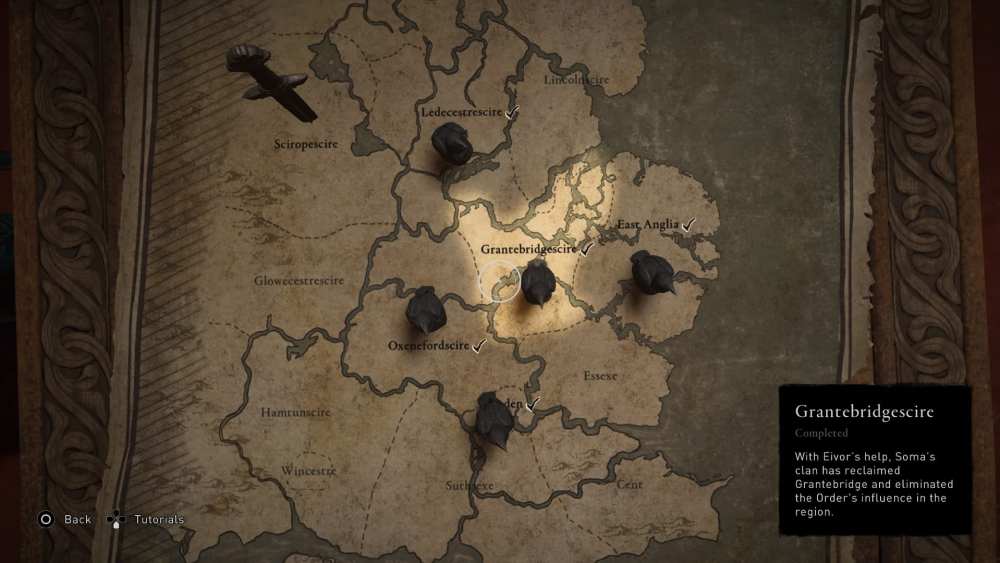 Assassin's Creed Valhalla England map